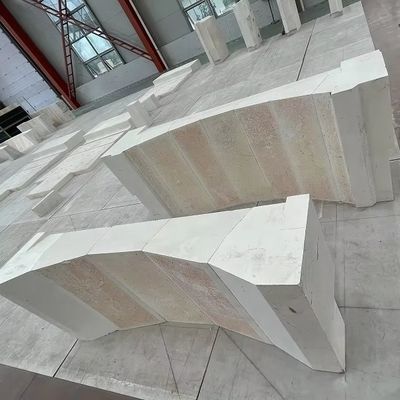 Συσταμένα αζόνια μπλοκ 36% Ηλεκτρομεταλλευτικά ζιρκόνιο κορούντιο τούβλα για επισκευή γυάλινων κλιβάνων